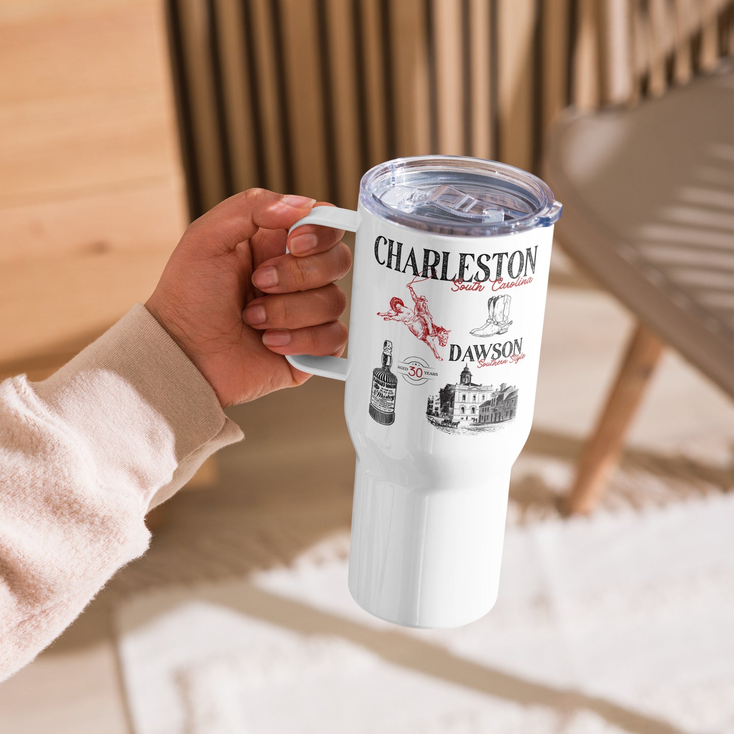 Dawson Charleston Travel mug with a handle