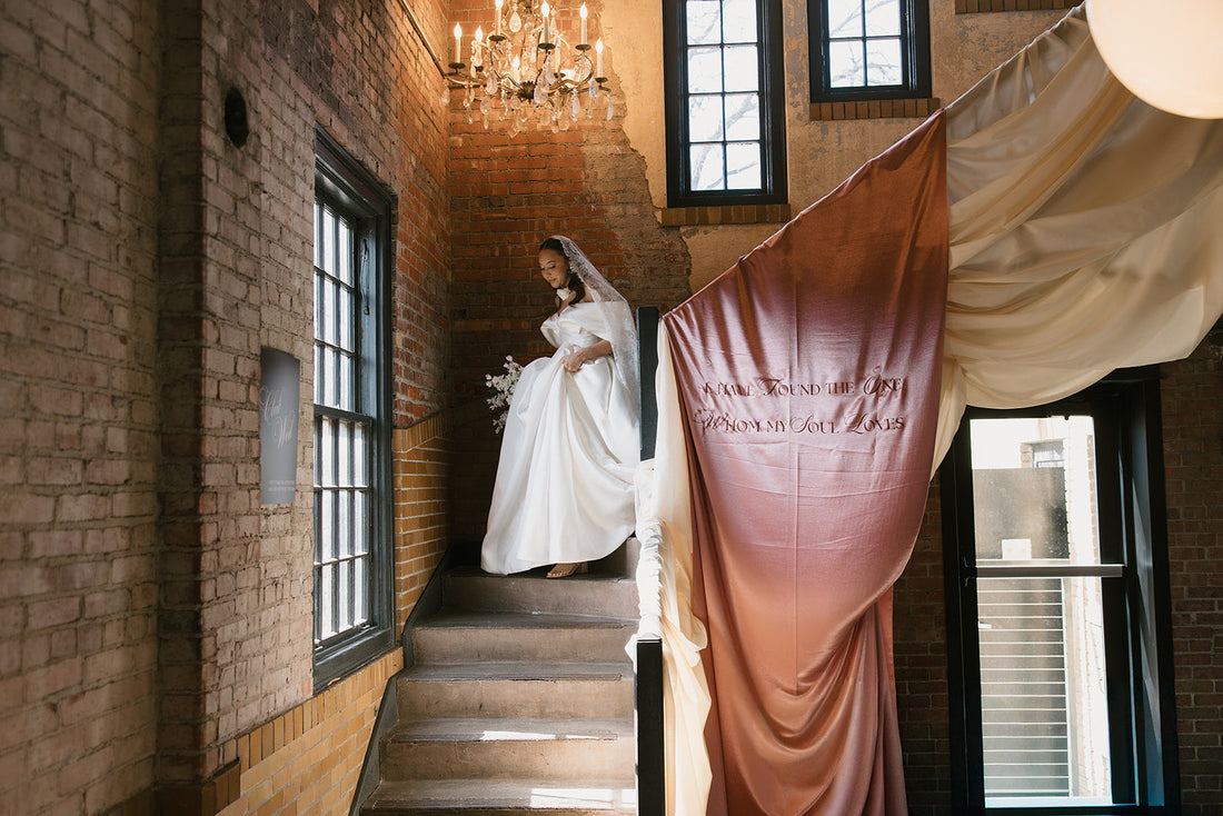Blush, Chocolate & Espresso: A Romantic Wedding Inspiration Editorial at The Firehouse KC