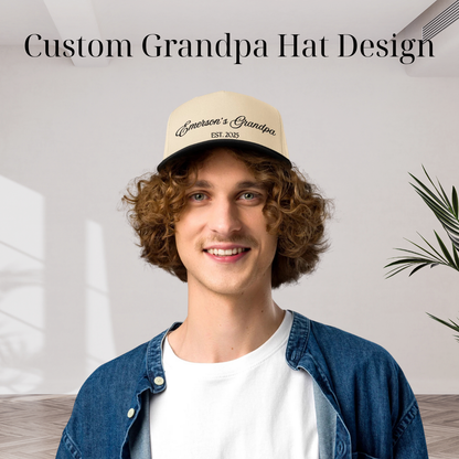 CUSTOM Grandpa Canvas Hat