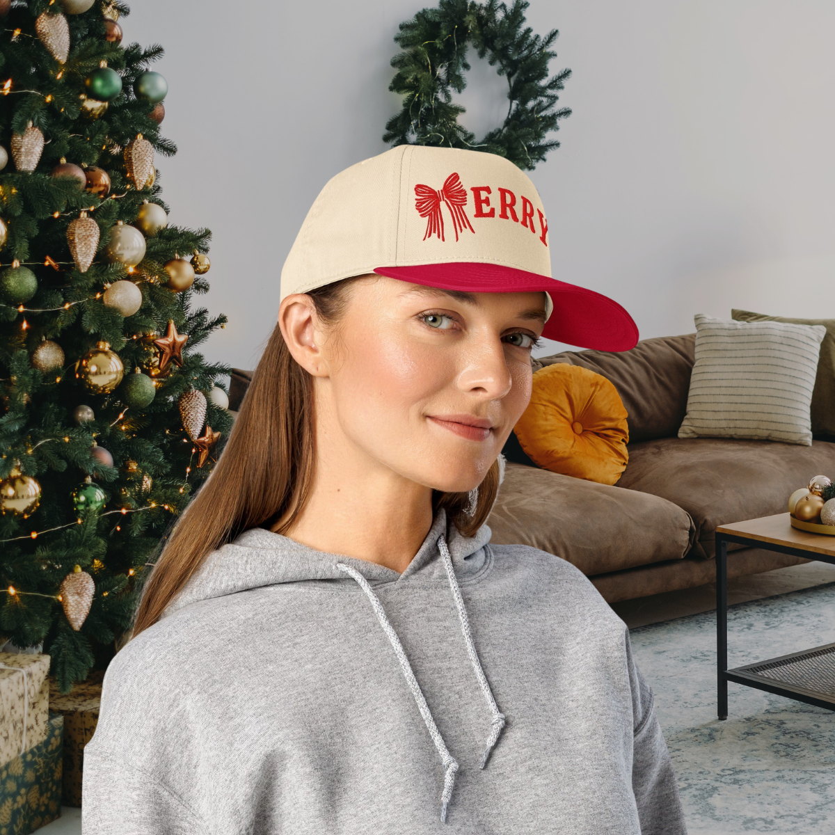 “Merry” Bow Canvas Hat