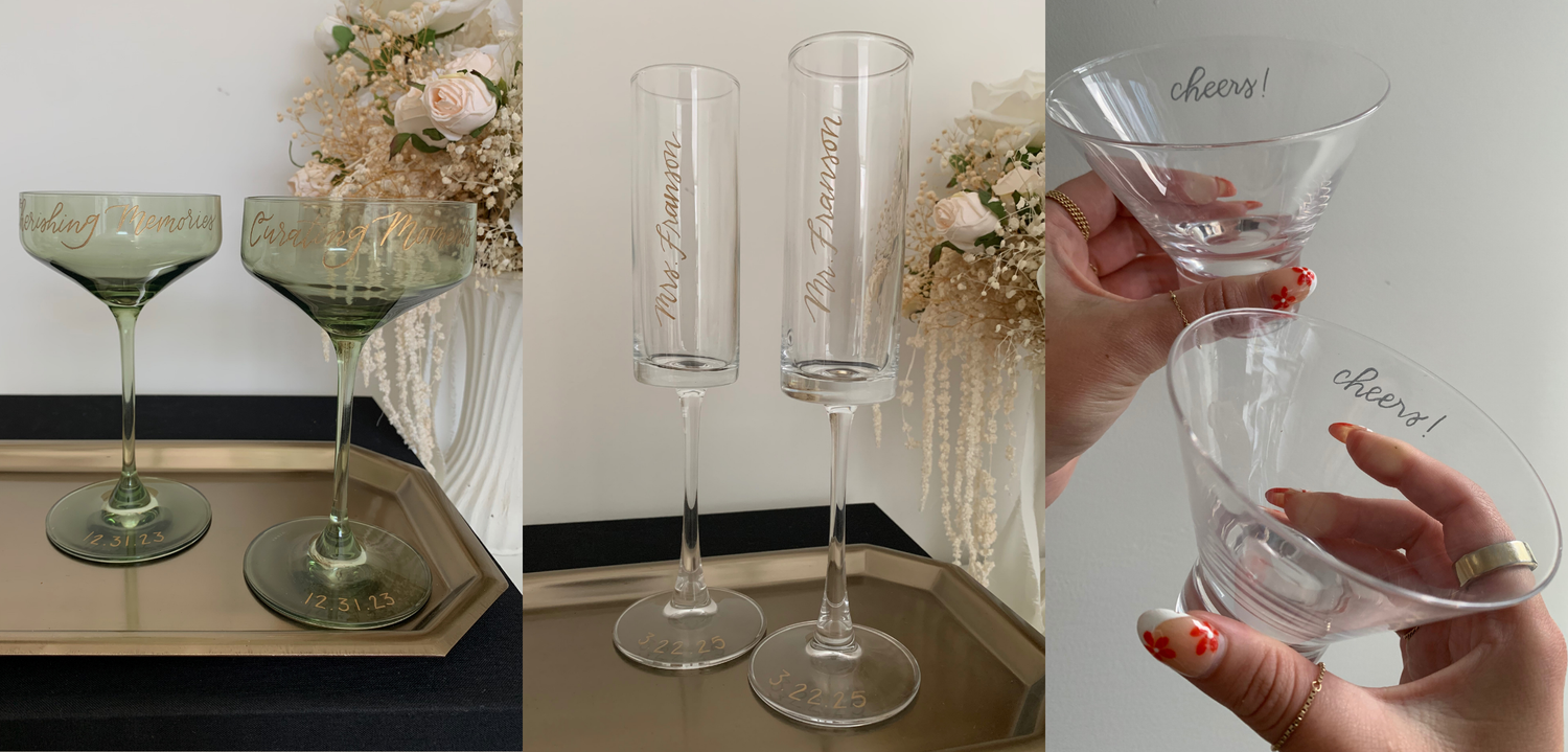 Custom engraved glassware as keepsake gift in Kansas City