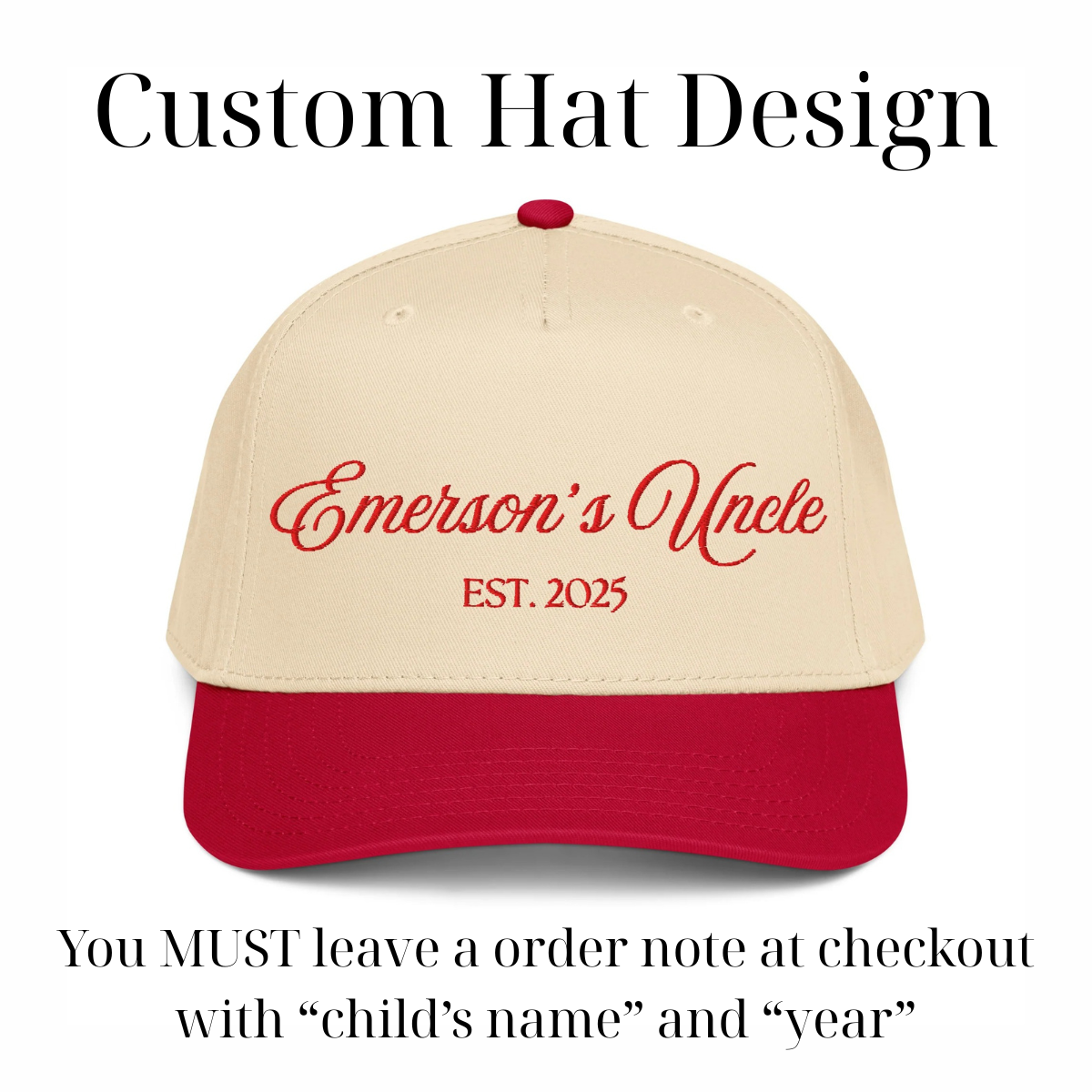 CUSTOM Uncle Canvas Hat