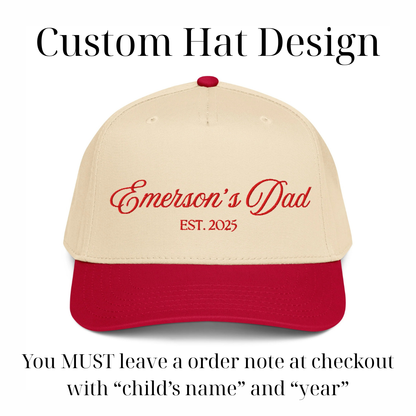 CUSTOM Dad Canvas Hat