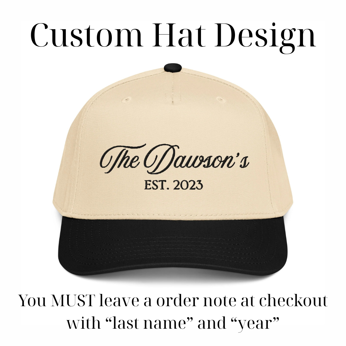CUSTOM “The Dawson’s” Canvas Hat