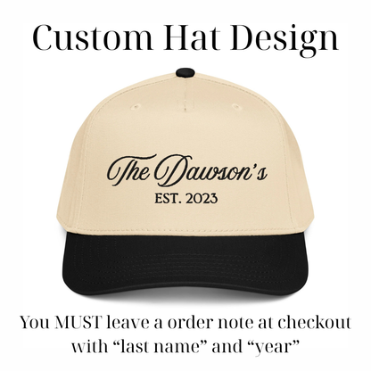 CUSTOM “The Dawson’s” Canvas Hat