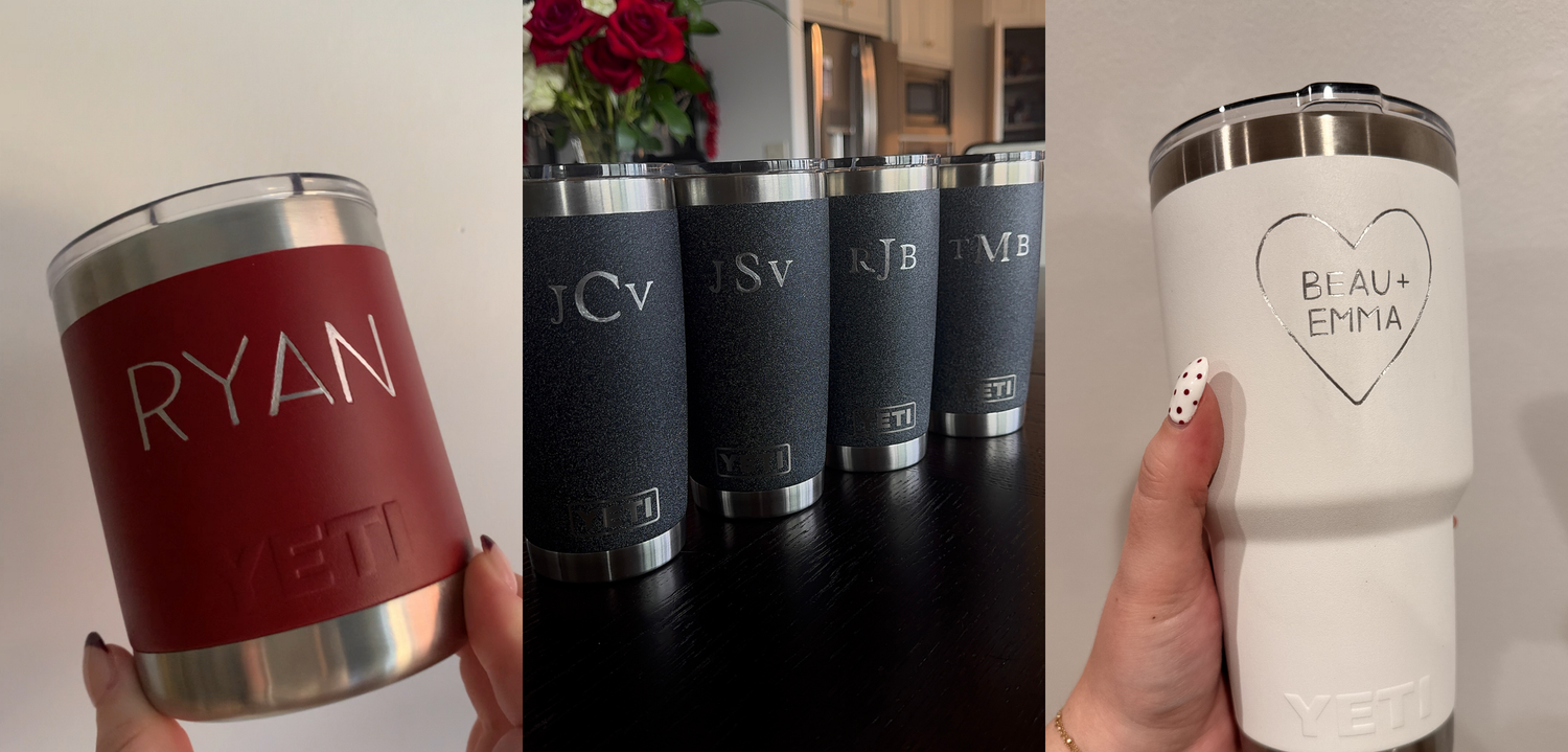 Custom engraved tumblers as keepsake gift in Kansas City