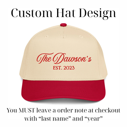 CUSTOM “The Dawson’s” Canvas Hat