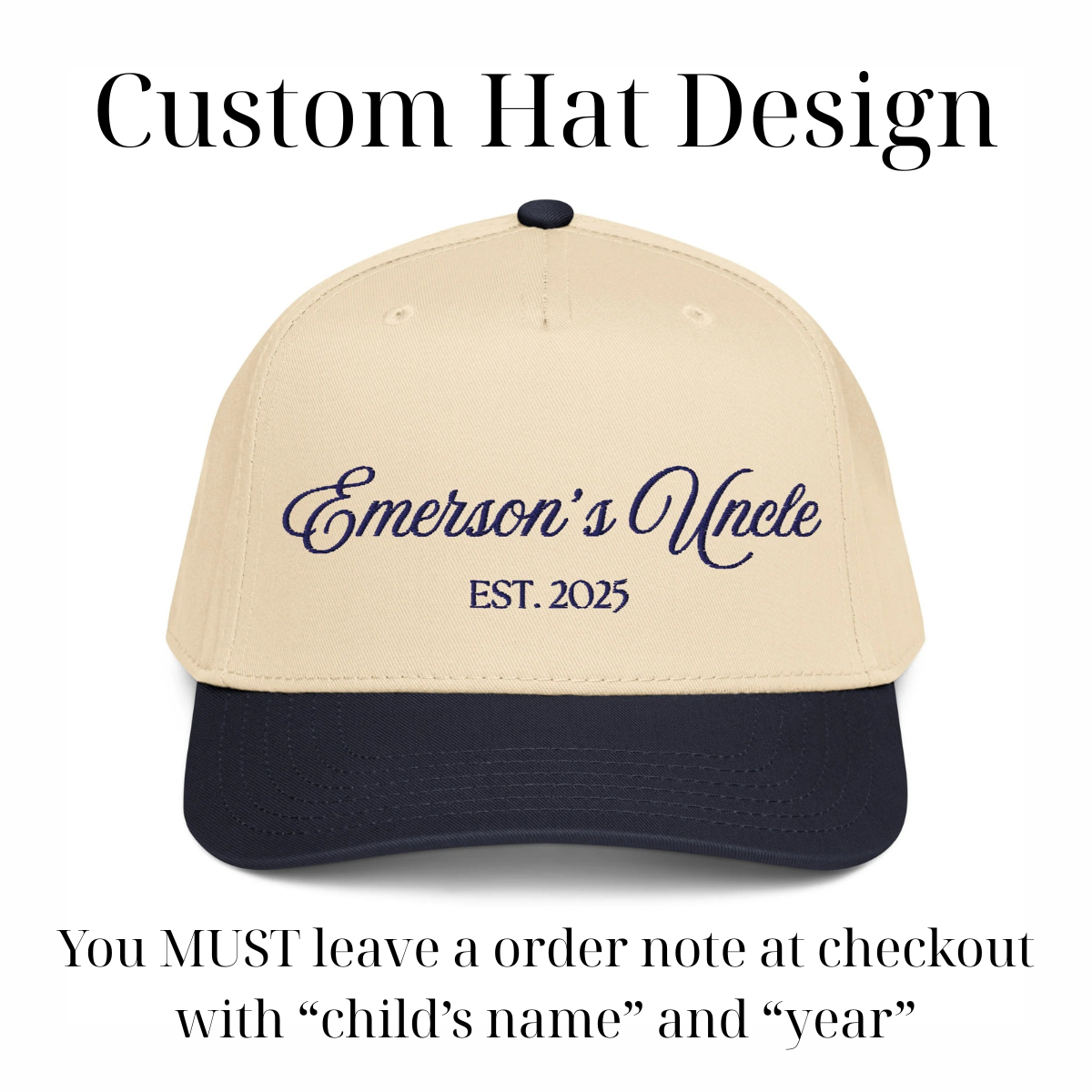 CUSTOM Uncle Canvas Hat
