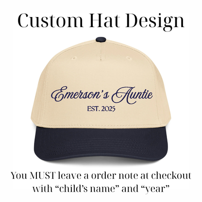 CUSTOM Auntie Canvas Hat