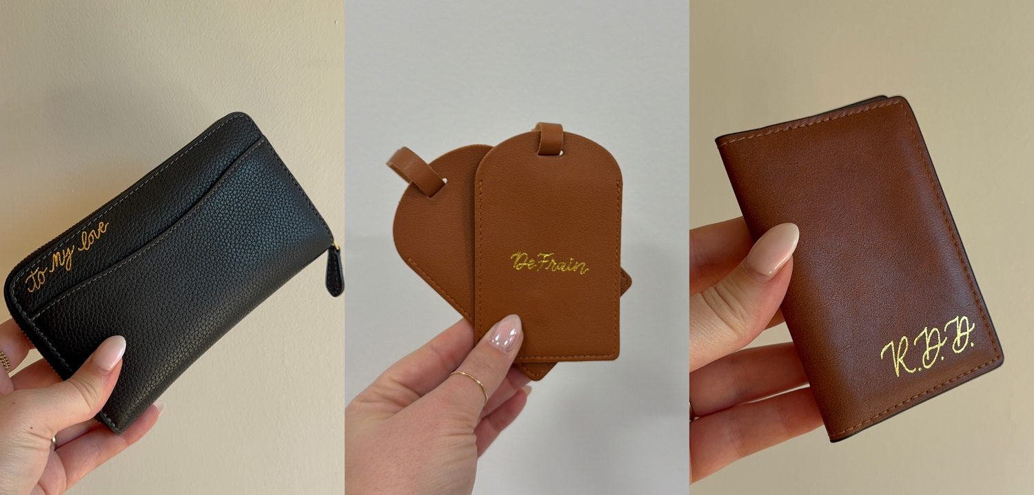 hot foiled items for on site personalization 