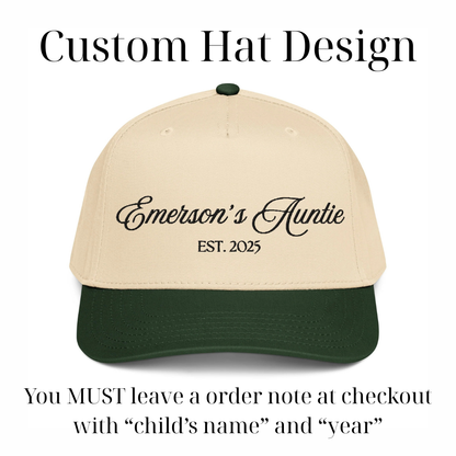 CUSTOM Auntie Canvas Hat