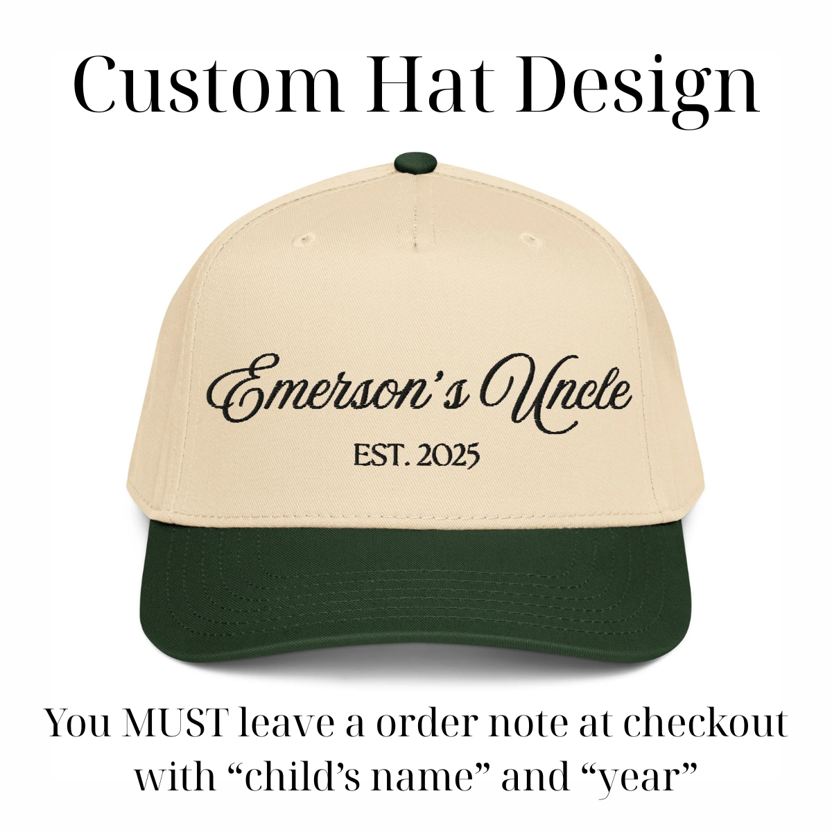 CUSTOM Uncle Canvas Hat