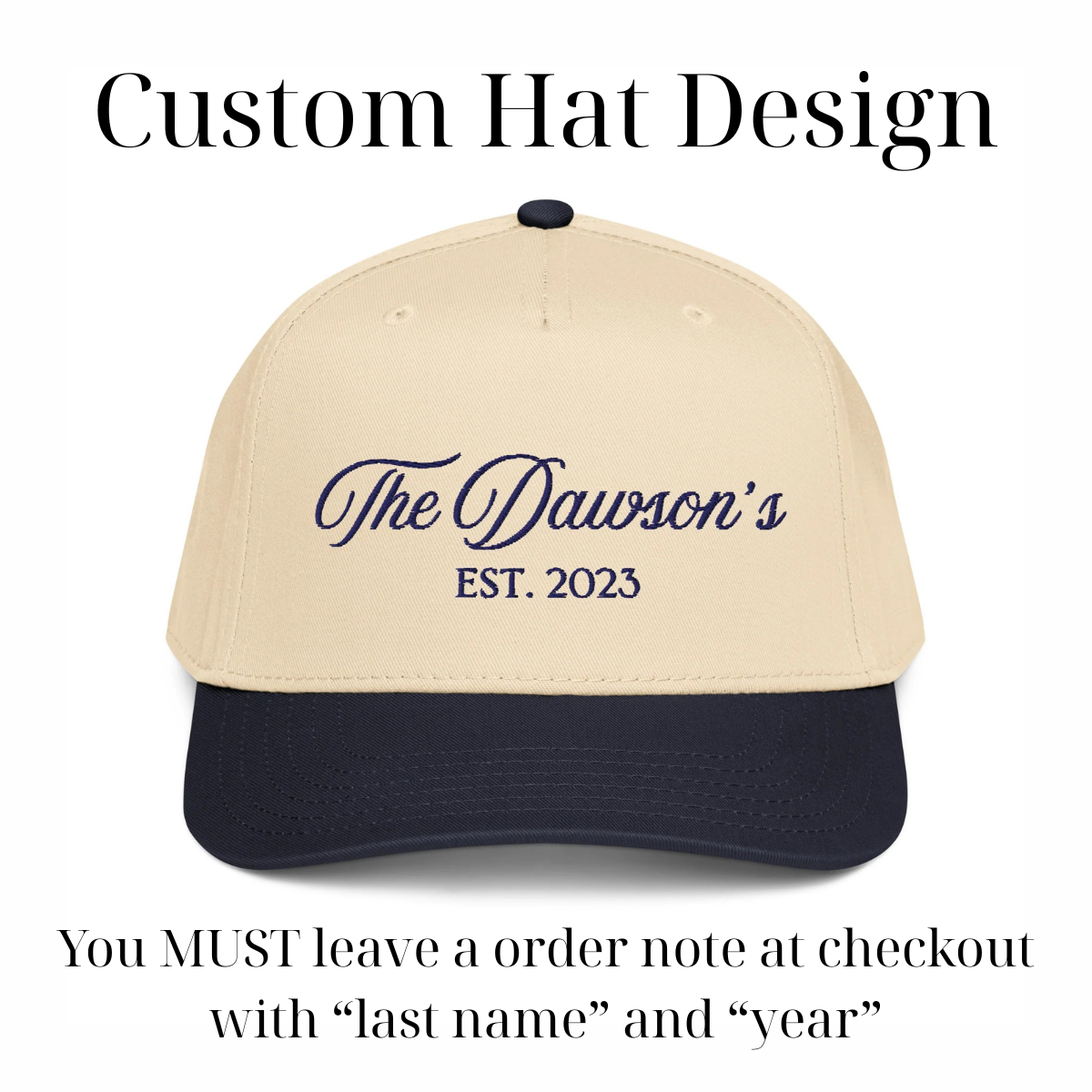 CUSTOM “The Dawson’s” Canvas Hat