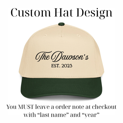 CUSTOM “The Dawson’s” Canvas Hat