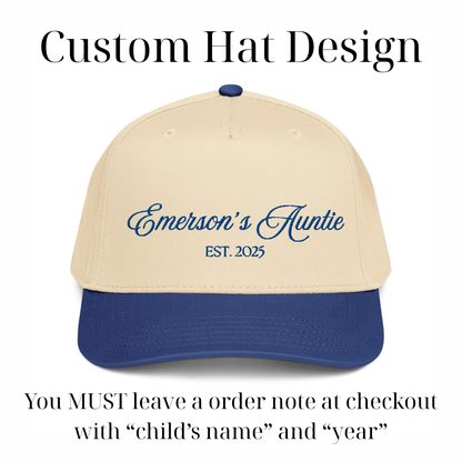 CUSTOM Auntie Canvas Hat