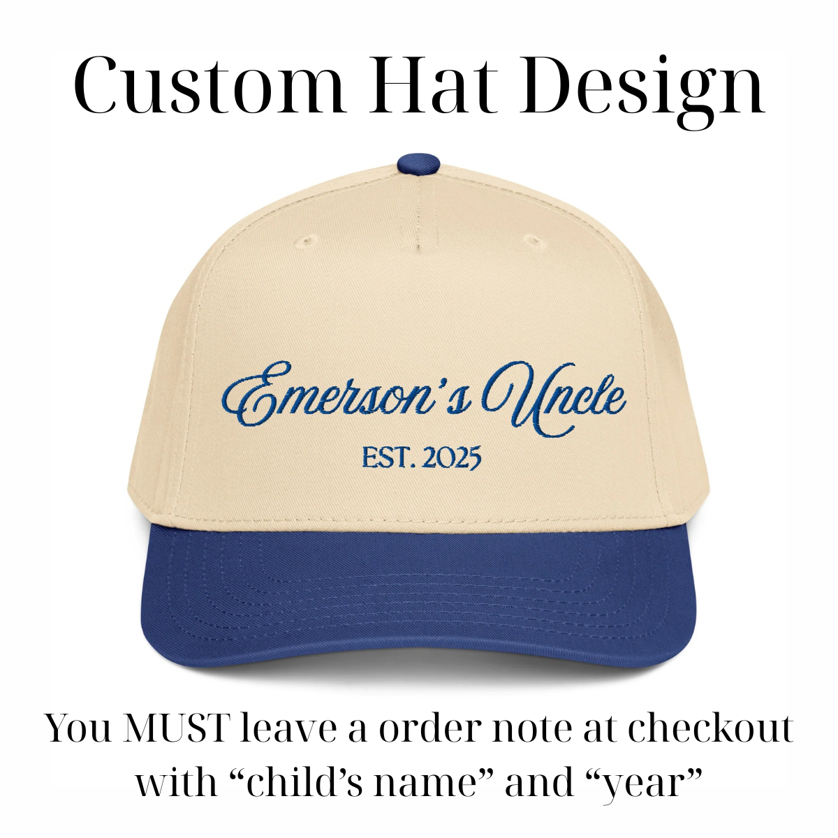 CUSTOM Uncle Canvas Hat
