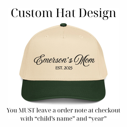 CUSTOM Mom Canvas Hat