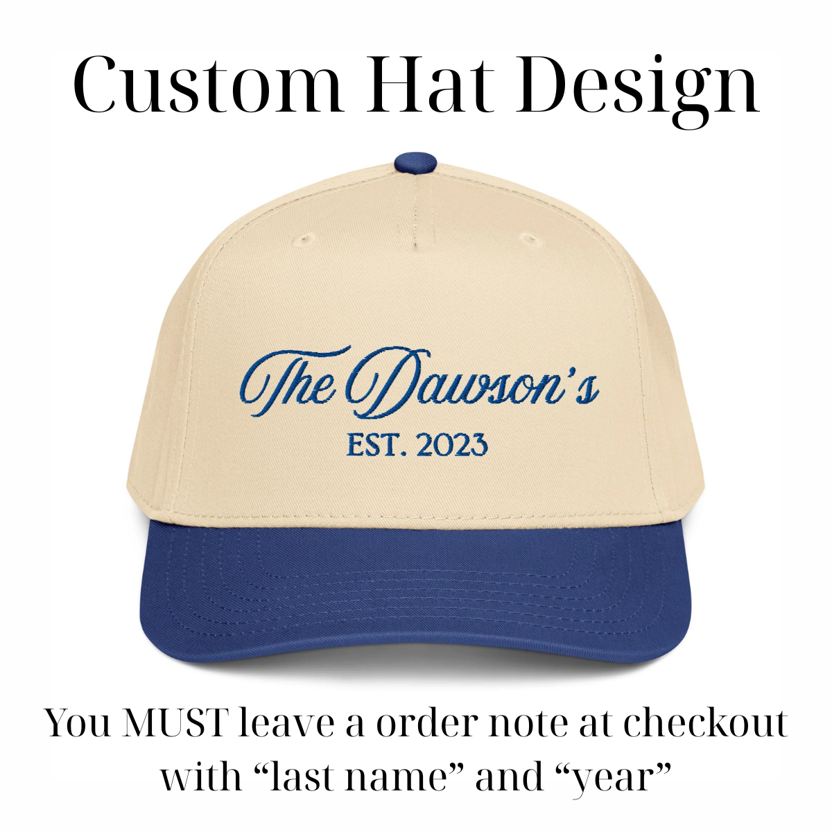 CUSTOM “The Dawson’s” Canvas Hat