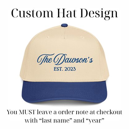 CUSTOM “The Dawson’s” Canvas Hat