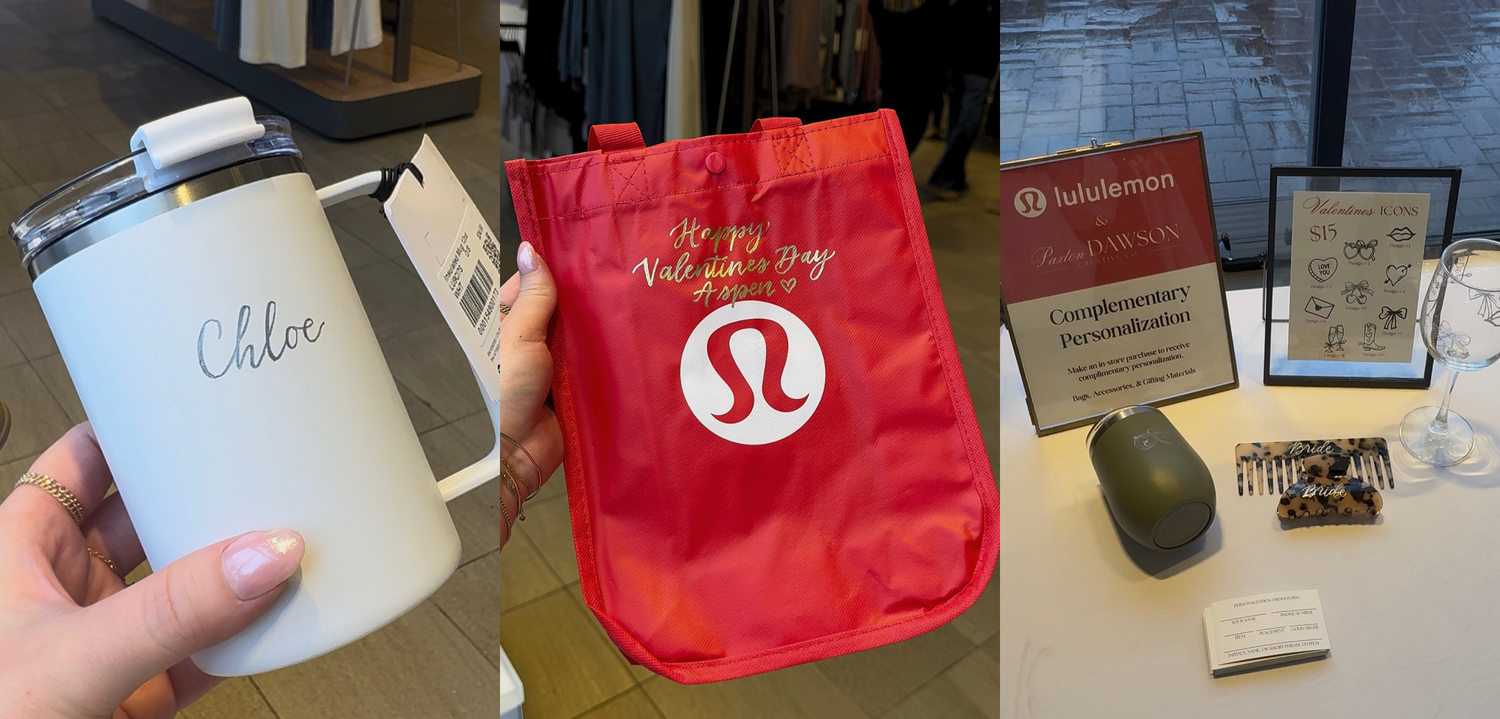LULULEMON - WATER BOTTLE ENGRAVING & CALLIGRAPHY BAGS