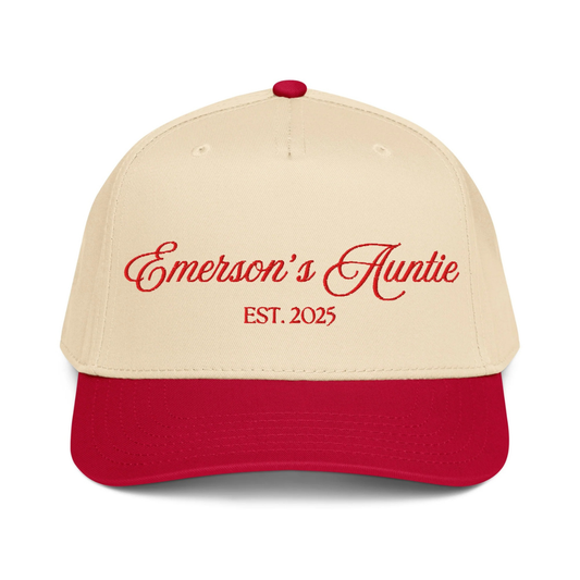 CUSTOM Auntie Canvas Hat
