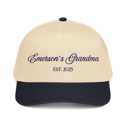CUSTOM Grandma Canvas Hat