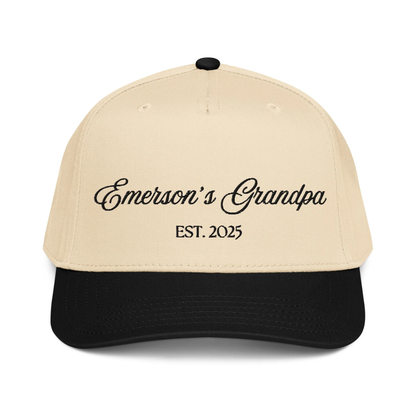 CUSTOM Grandpa Canvas Hat