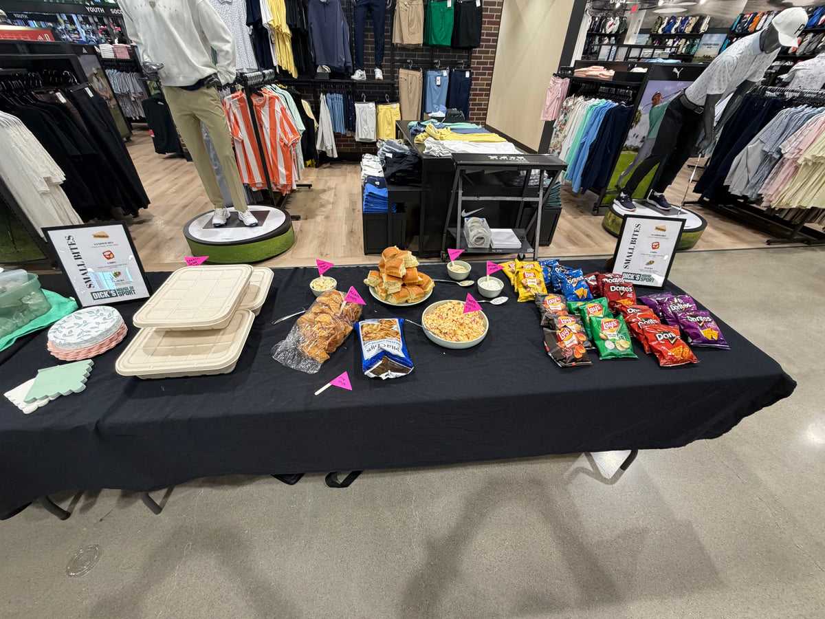 Master's themed food at womens golf event in kansas city