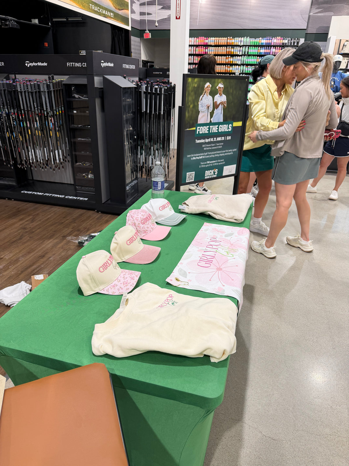 girly pop gold merch station