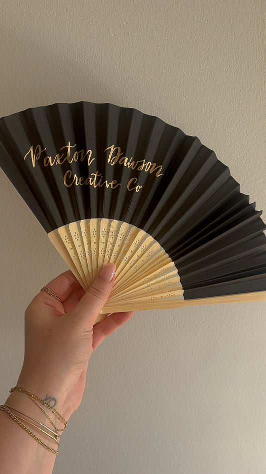 Wed KC Gala | Personalized Calligraphy Fans (Pre-Sale)