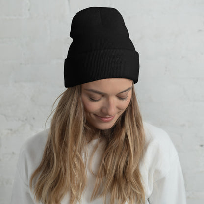 Embroidered Cuffed Beanie