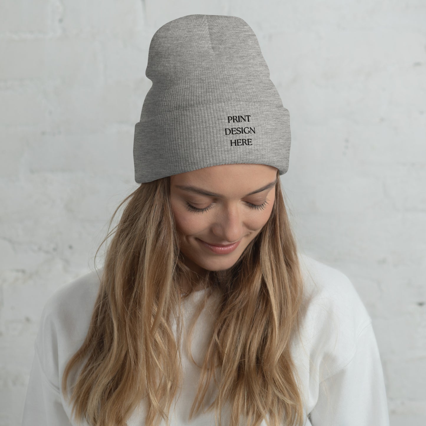 Embroidered Cuffed Beanie