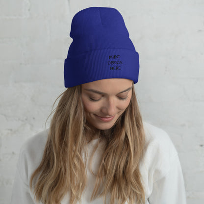 Embroidered Cuffed Beanie