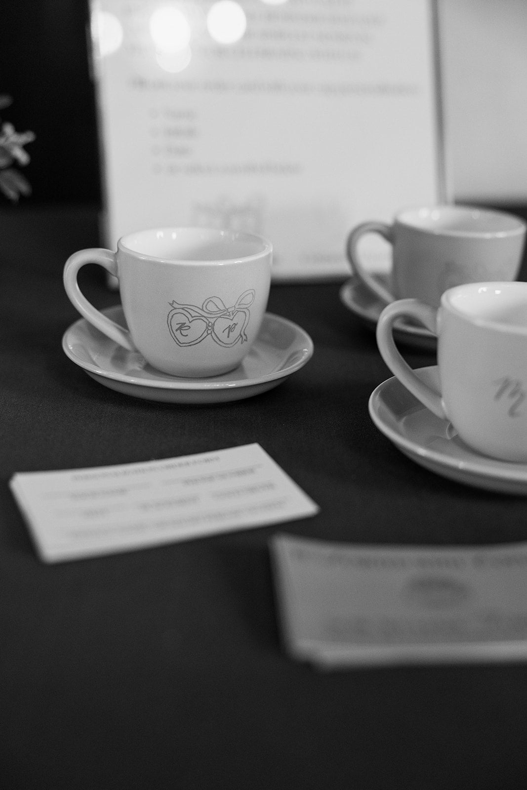 custom engraved espresso cups for wedding in kansas city
