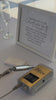 Paxton Dawson engraving a champagne glass live at Avent Orangery Kansas City wedding editorial